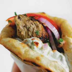 Pork in pitta bread