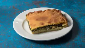 Pie with greens